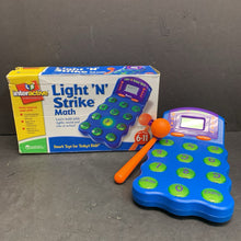 Load image into Gallery viewer, Light N&#39; Strike Math Game Battery Operated
