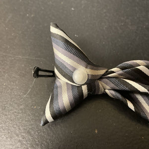 Boys Striped Clip On Tie