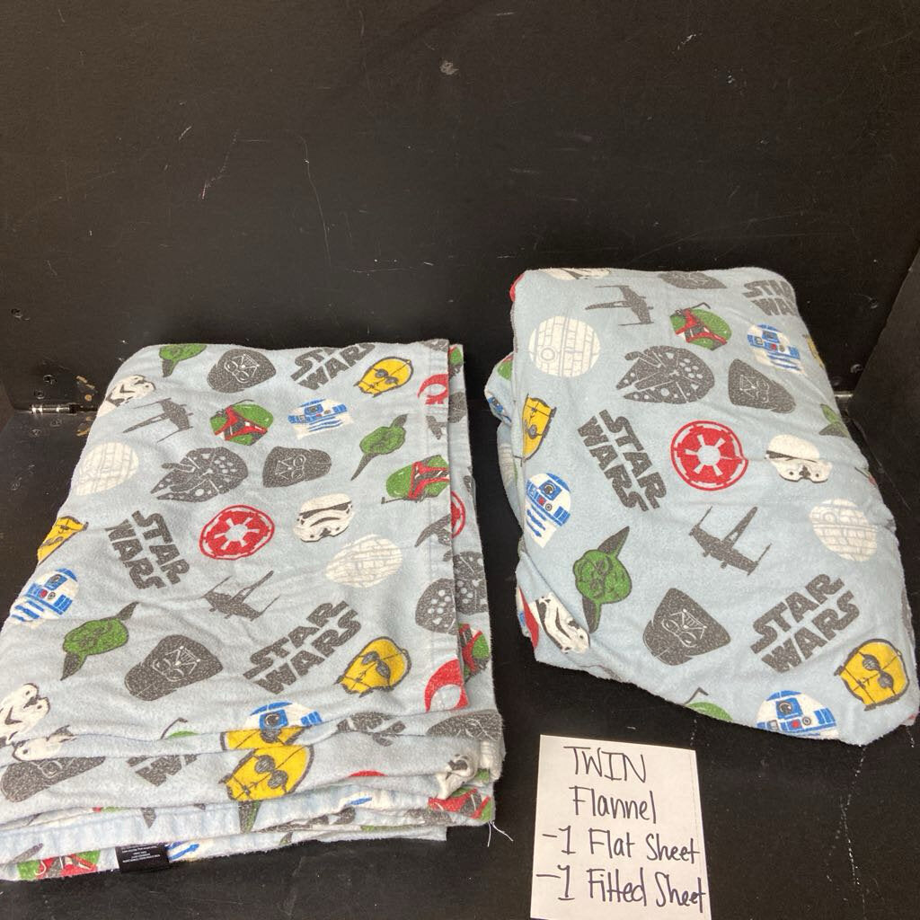 Flat Sheet & Fitted Sheet Flannel Set