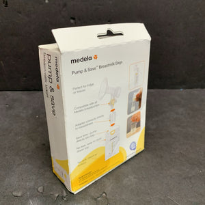 Pump & Save Breastmilk Bags w/Adapters (NEW)