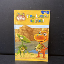 Load image into Gallery viewer, Tiny Learns To Fish! (Jim Henson&#39;s Dinosaur Train Level 1) -character reader paperback
