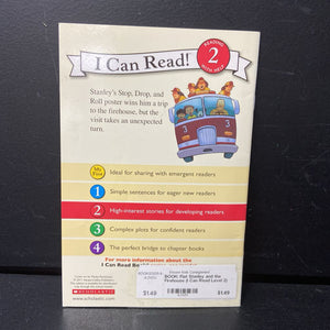 Flat Stanley and the Firehouse (I Can Read Level 2) (Lori Haskins Houran & Jeff Brown) -character reader paperback