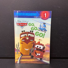 Load image into Gallery viewer, Go, Go, Go! (Disney Cars) (Step Into Reading Level 1) (Melissa Lagonegro) -character reader paperback
