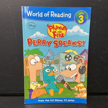 Load image into Gallery viewer, Perry Speaks! (Disney Phineas and Ferb) (World of Reading Level 3) (Ellie O&#39;Ryan) -character reader paperback
