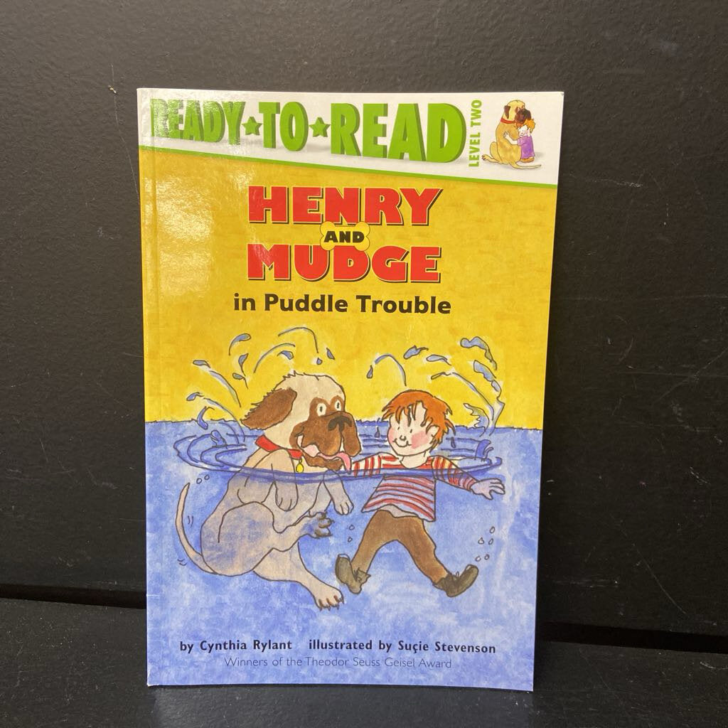 Henry and Mudge in Puddle Trouble: The Second Book of their Adventures (Ready to Read Level 2) (Cynthia Rylant) (Season: Spring) (Weather: Rain) -character reader paperback