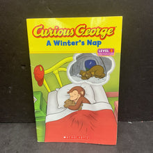 Load image into Gallery viewer, A Winter's Nap (Curious George) (Green Light Reader Level 1) (Marcy Goldberg Sacks &amp; Priya Giri Desai) (Season: Winter) -character reader paperback
