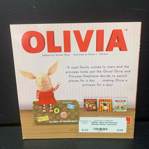 Olivia the Princess (Natalie Shaw) -character paperback