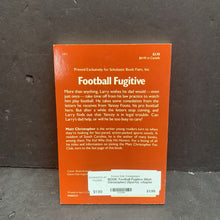 Load image into Gallery viewer, Football Fugitive (Matt Christopher) (Sports) -chapter paperback
