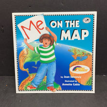 Load image into Gallery viewer, Me on the Map (Joan Sweeney) (Reading Rainbow) (Geography) -educational paperback
