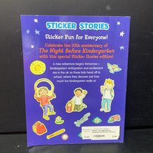 Load image into Gallery viewer, The Night Before Kindergarten (Sticker Stories) (Elementary School) (Natasha Wing) -activity paperback
