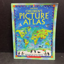 Load image into Gallery viewer, Children&#39;s Picture Atlas (Usborne) -educational paperback
