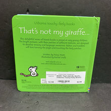 Load image into Gallery viewer, That&#39;s Not My Giraffe... (Usborne Touchy-Feely Books) (Fiona Watt) -touch &amp; feel board
