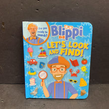 Load image into Gallery viewer, Blippi: Let&#39;s Look and Find! -character look &amp; find board
