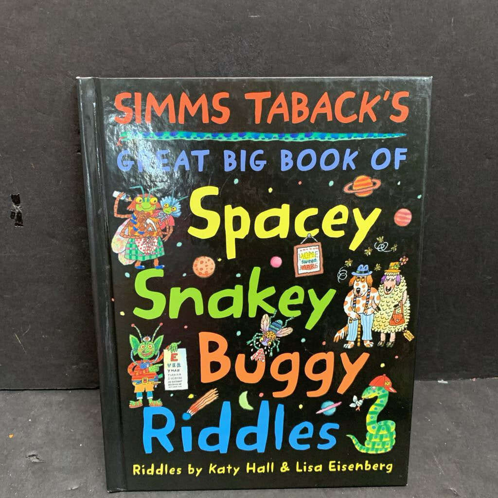 Simms Taback's Great Big Book of Spacey, Snakey, Buggy Riddles (Katy Hall & Lisa Eisenberg) -humor hardcover