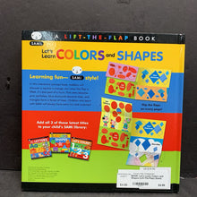 Load image into Gallery viewer, Let&#39;s Learn Colors and Shapes (Lift-The-Flap) (Sami) (Math) -educational hardcover
