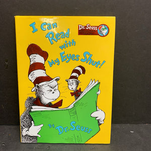 I Can Read With My Eyes Shut (Dr. Seuss) -dr seuss hardcover