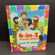 Load image into Gallery viewer, The Love of Jesus 6-In-1 Puzzle Bible -religion board

