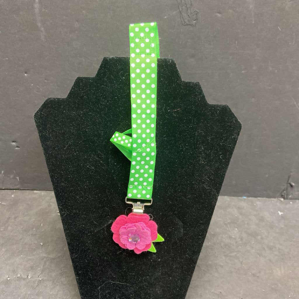 Flower Pacifier Clip