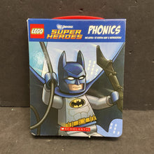 Load image into Gallery viewer, LEGO DC Comics Super Heroes Phonics Box Set -character reader paperback
