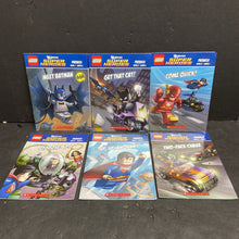 Load image into Gallery viewer, LEGO DC Comics Super Heroes Phonics Box Set -character reader paperback
