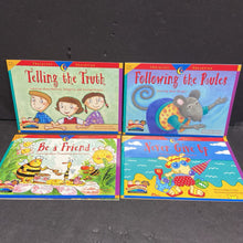 Load image into Gallery viewer, Character Builders Sharing and Caring Box Set w/ CD (Regina C. Burch) (Manners/Morals) -reader paperback
