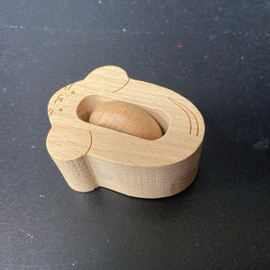 Wooden Rolling Sensory Mouse Rattle Toy