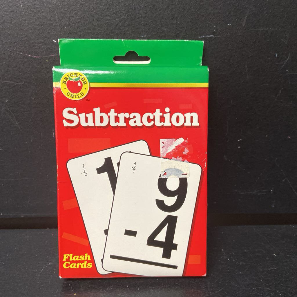 Subtraction Flash Cards