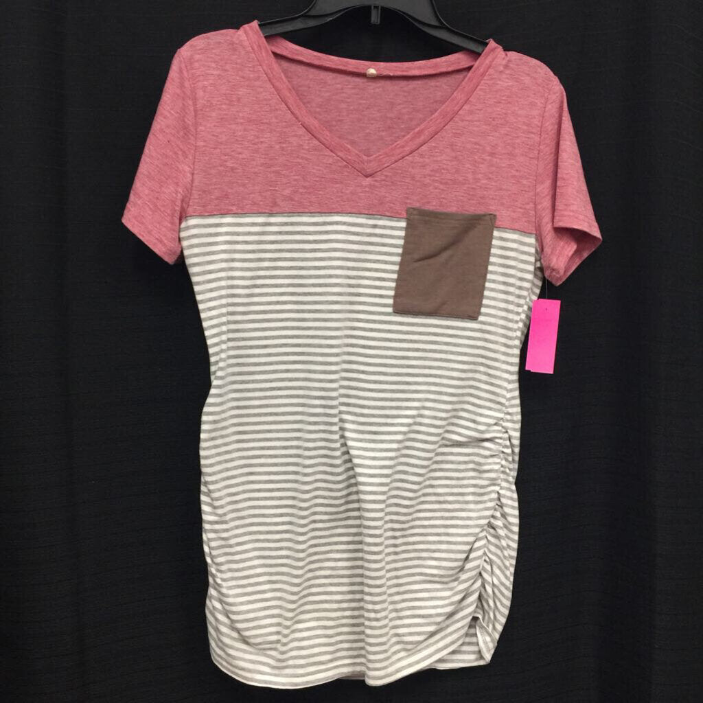 Striped Pocket Top