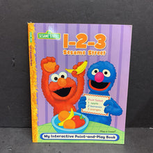 Load image into Gallery viewer, 1-2-3 Sesame Street (Math) -interactive character educational paperback
