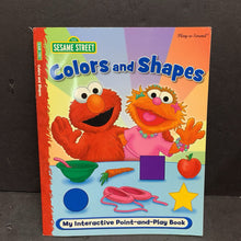 Load image into Gallery viewer, Colors and Shapes (Sesame Street) -interactive character educational paperback
