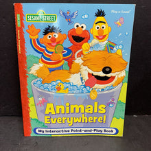 Load image into Gallery viewer, Animals Everywhere! (Sesame Street) (Mammals) -interactive character educational paperback
