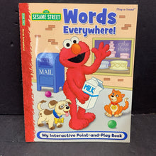 Load image into Gallery viewer, Words Everywhere! (Sesame Street) (English) -interactive character educational paperback
