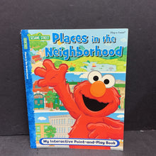 Load image into Gallery viewer, Places in the Neighborhood (Sesame Street) -interactive character educational paperback
