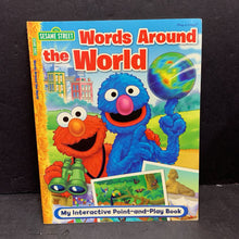 Load image into Gallery viewer, Words Around the World (Sesame Street) (Notable Place) -interactive character educational paperback
