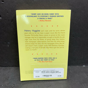 Henry and the Paper Route (Henry Huggins) (Beverly Cleary) -series paperback