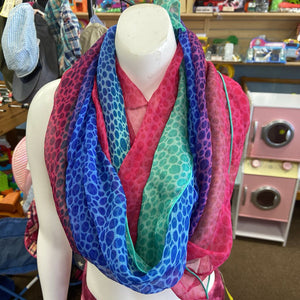 Girls Animal Print Scarf