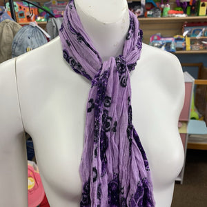 Girls Flower Fringe Scarf