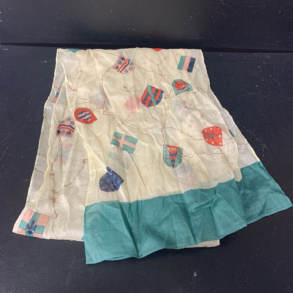 Girls Shield Print Scarf (Ginnie Johansen)