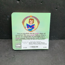 Load image into Gallery viewer, Belle's Purple Shapes (Disney Princess Early Learning) -board
