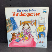 Load image into Gallery viewer, The Night Before Kindergarten (Elementary School) (Natasha Wing) -paperback
