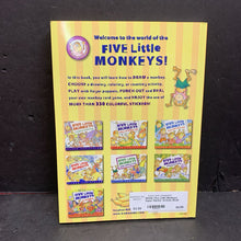 Load image into Gallery viewer, Five Little Monkeys Super Sticker Activity Book (Eileen Christelow) -activity character paperback
