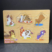 Load image into Gallery viewer, 6pc Wooden Cats &amp; Dogs Puzzle (NEW)
