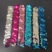 Load image into Gallery viewer, 8pk Reverse Sequin Bracelets (Mermaid Pillow Co.)
