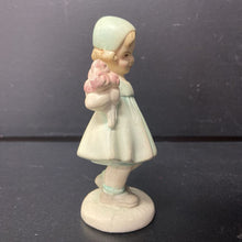 Load image into Gallery viewer, Little Girl w/Flowers Figurine
