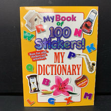 Load image into Gallery viewer, My Book of 100 Stickers: My Dictionary -activity educational paperback
