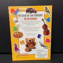 Load image into Gallery viewer, My Book of 100 Stickers: My Dictionary -activity educational paperback
