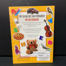 Load image into Gallery viewer, My Book of 100 Stickers: My Dictionary -activity educational paperback
