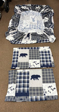 Load image into Gallery viewer, Winter Bear &amp; Deer Fitted Sheet &amp; 2 Pillowcase Set
