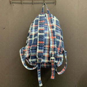 Plaid School Backpack Bag