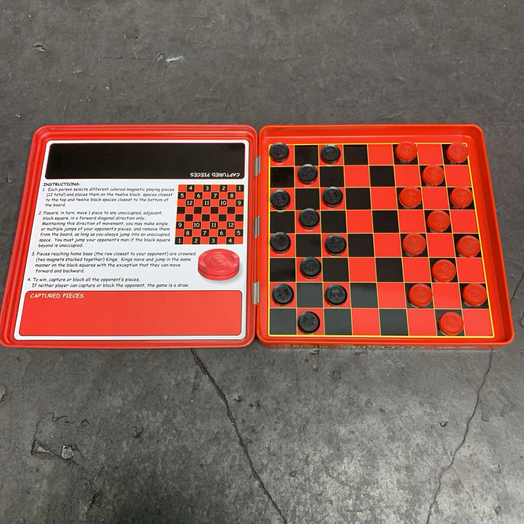 Magnetic Game Tins Checkers (Smethport)